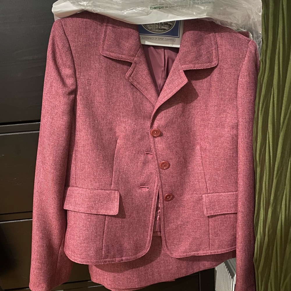 Mauve Pink Blazer & Skirt Suit Set